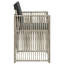 Outdoor Patio Dining Armchair with Cushion-528651944-528651951