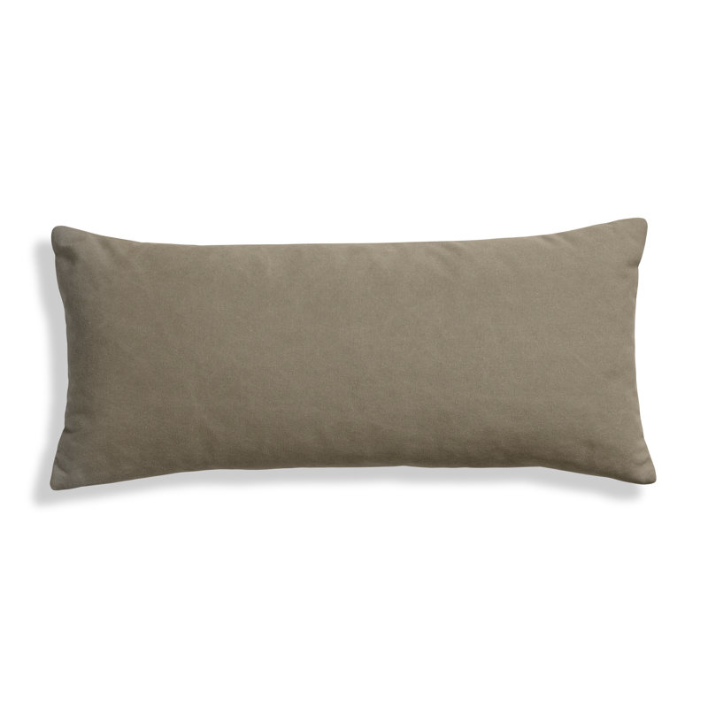 Signal Cotton Blend Throw Pillow, Barto Olive, Rectangular, 13"H x 30"W