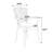 Outdoor 3-Piece Cast Aluminum Patio Set with Cushion & Armrest-42980092