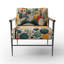 Fauteuil orange Mid Century Organic Harmony II - rembourré avec accoudoirs Mid-Century moderne-1668390153