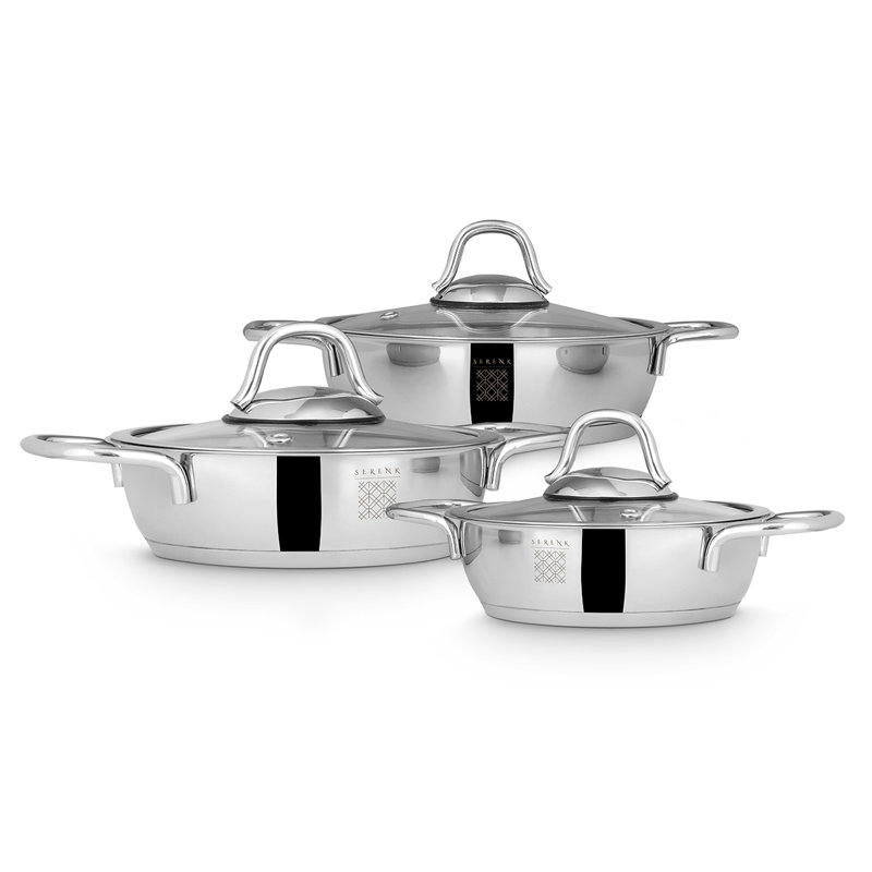 Serenk Definition 6 Pieces Steel Omelette Set