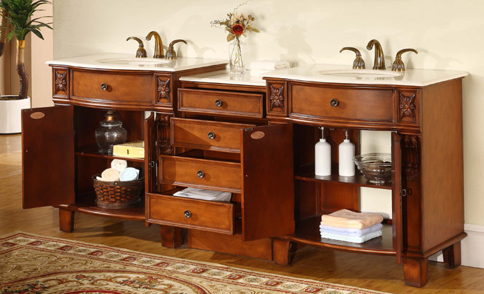 Ensemble de meuble-lavabo double 84 po Toledo