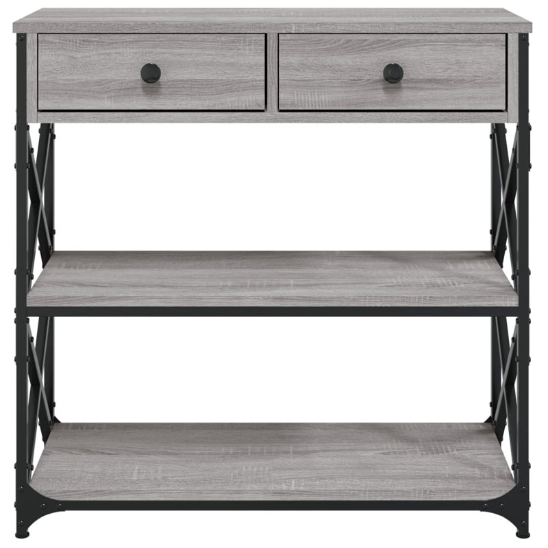 Console Table, Grey Sonoma, 75cm H x 75cm W x 28cm D