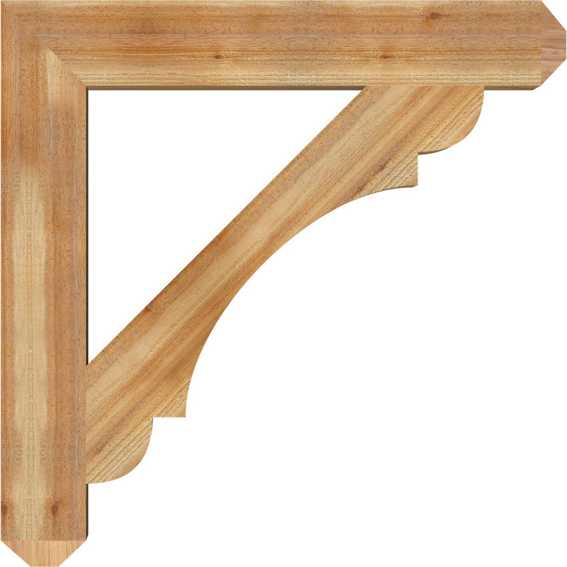 H 6 po x l 40 po x Support en bois / corbeau, Cèdre rouge, H 40 po x l 6 po x P 40 po