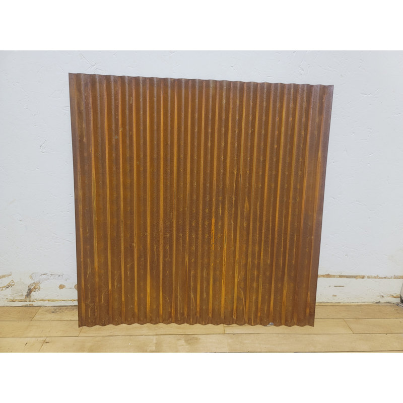 Carreau de plafond suspendu en étain 2 pi x 2 pi Colorado, Rouille