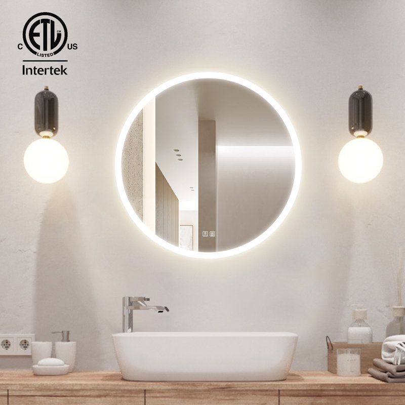 Naliyah Flat LED Wall Mirror, 32" x 32"