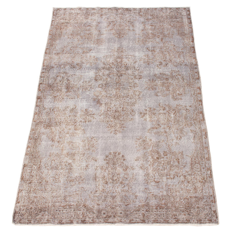 Oiva One-of-a-Kind 5'5" X 9'5" 2000s Wool Area Rug in Grey