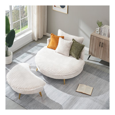 65.00 inches long, Corduroy Sofa Fabric, with three matching pillows and two spacious and comfortable seats, for Apartment Office Living Room