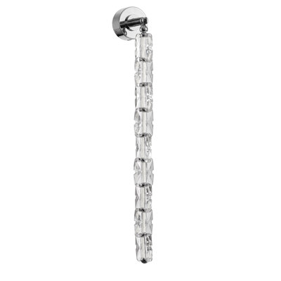Monarch 26"H Led Wall Sconce In Chrome/Clear Acrylic