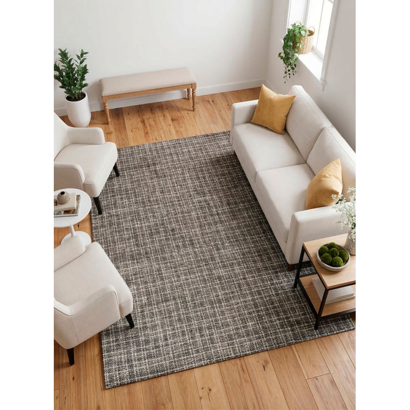 Struttura Rectangle Area Rug in Black/Natural, Rectangle 5' x 8'