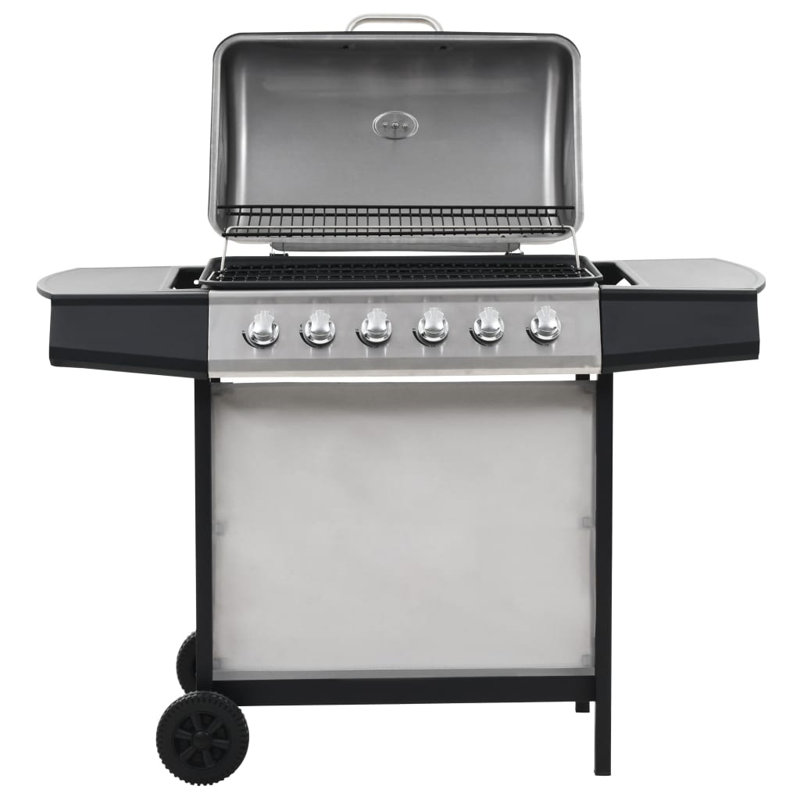 Symple Stuff 6 - Burner Portable Liquid Propane Gas Grill