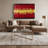 Neo Expressionism 3 Red Canvas Wall Art