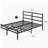 Metal Platform Bed frame with Headboard, Sturdy Metal Frame, No Box Spring Needed(Full)