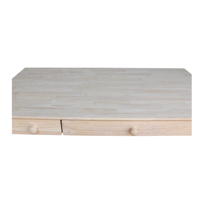 Solid Wood Writing Desk, Unfinished