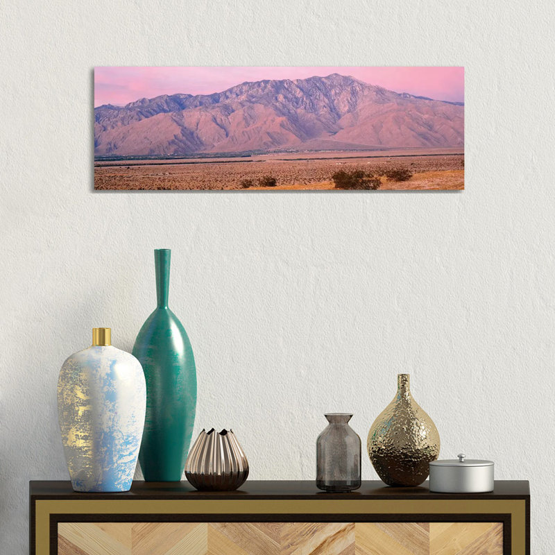 Clouds Over Mountains, San Jacinto Peak, San Jacinto Range, Palm Springs, California, USA by Panoramic Images - Wrapped Canvas Panoramic Print