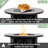 30" Propane Gas Fire Pit Table, 50000 BTU Round Steel Fire Pit With Wood Grain Ceramic Tabletop For Outside Patio Deck Garden Backyard- Black-2092083280