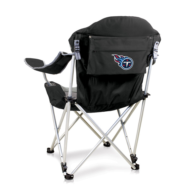 NFL Reclining Camp Chair, Black, Tennessee Titans