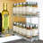 LYNK PROFESSIONAL® Pull Out Spice Rack Organizer for Cabinet - 2 Tier, Chrome-648953603