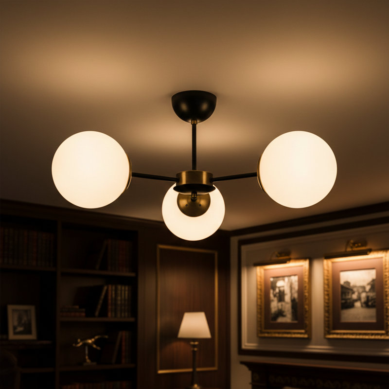 Plafonnier encastré 3 lumières