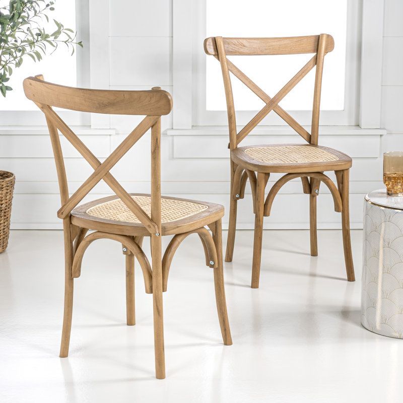 Raegan 18.89'' H Solid Wood Side Chair, Natural