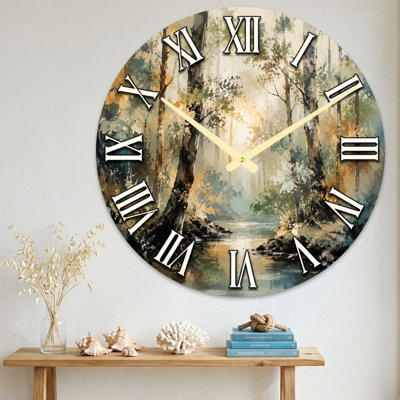 Horloge murale en verre