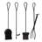5pc Scroll Fireplace Toolset