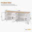 Buffet polyvalent avec tablettes réglables