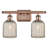 Brysin 15" W 2-Light Dimmable Metal Vanity Light with Glass Shades-848961685-848961680