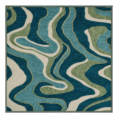 Machine Washable Nature Green Area Rug