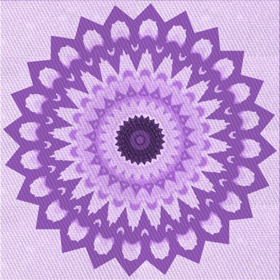 Tapis mauve en laine