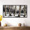 «White Grey Winter Pale Birch Forest I», reproduction d'art sur toile encadrée, art mural nordique