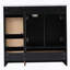 Meuble-lavabo noir 36 po (lavabo non inclus)
