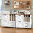 Wheeled Printer Stand, Farmhouse Style File Organizer, Suitable For A4 And Letter-size Documents-2147258967