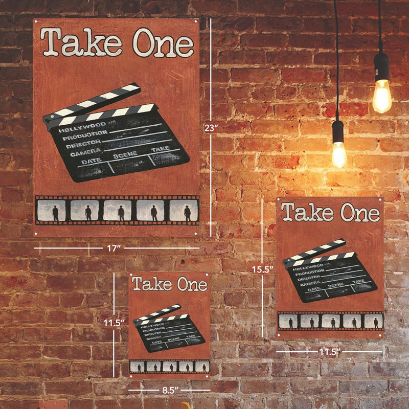 Take One Réalisateur, impression sur métal