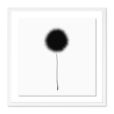 Black Dandelion Print by Aga Siguni Ciszewska