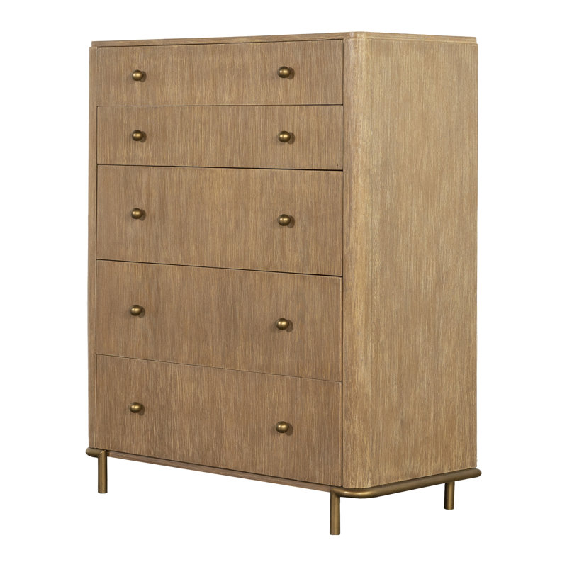 Commode rectangulaire 5 tiroirs Tignall Stevie