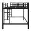 Lit mezzanine sécuritaire avec échelle d'escalade confortable et garde-corps robustes