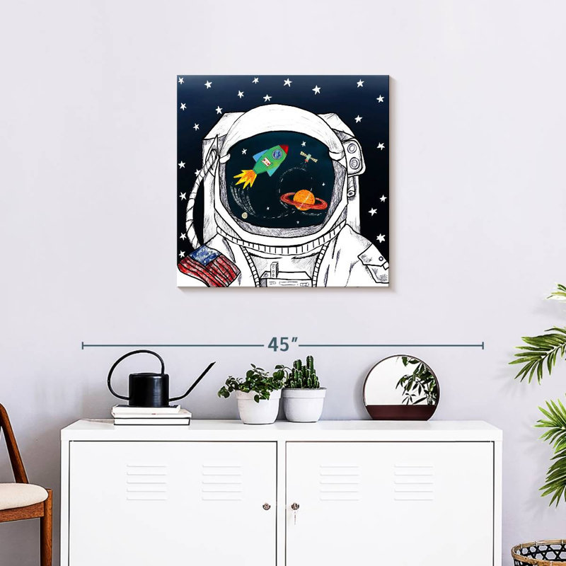 Oberle Looking At The Galaxy I, 24" H x 24" W