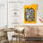 Ashelle Black And White Graffiti On Yellow-108414075