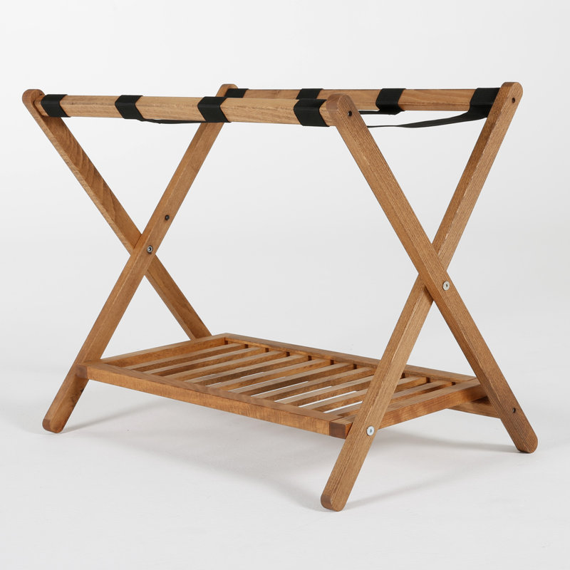 Folding Wood Luggage Rack