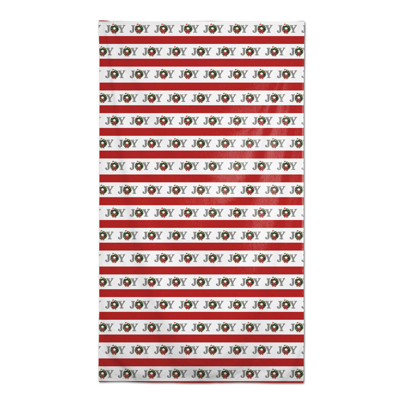Joy Wreath Stripes Tablecloth