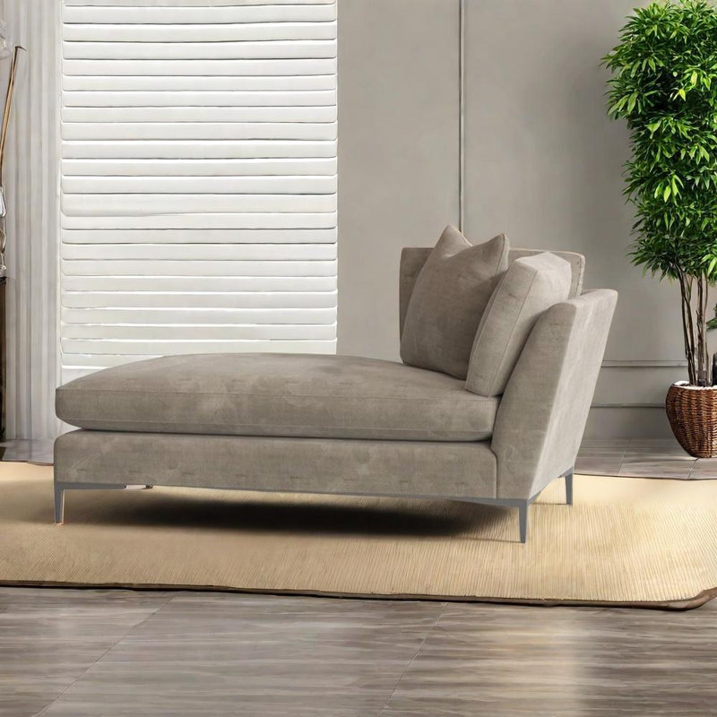 Élégante chaise en bouleau, Orienté à droite, Kaki