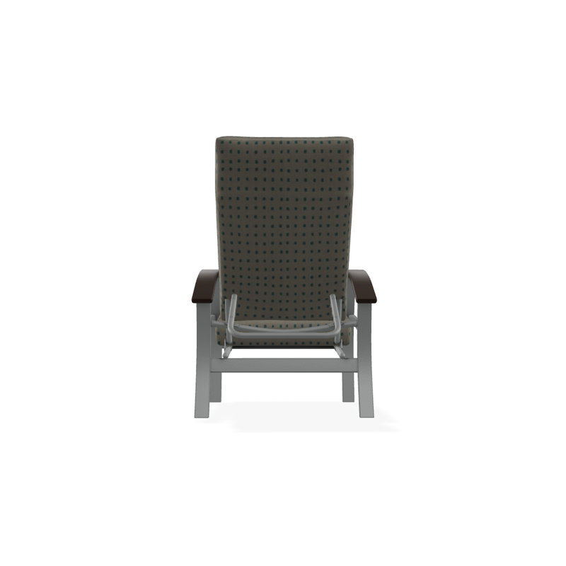 Chaise de patio inclinable avec coussins Askar, Toile Sunbrella® Aruba, Kona P10, Graphite texturé