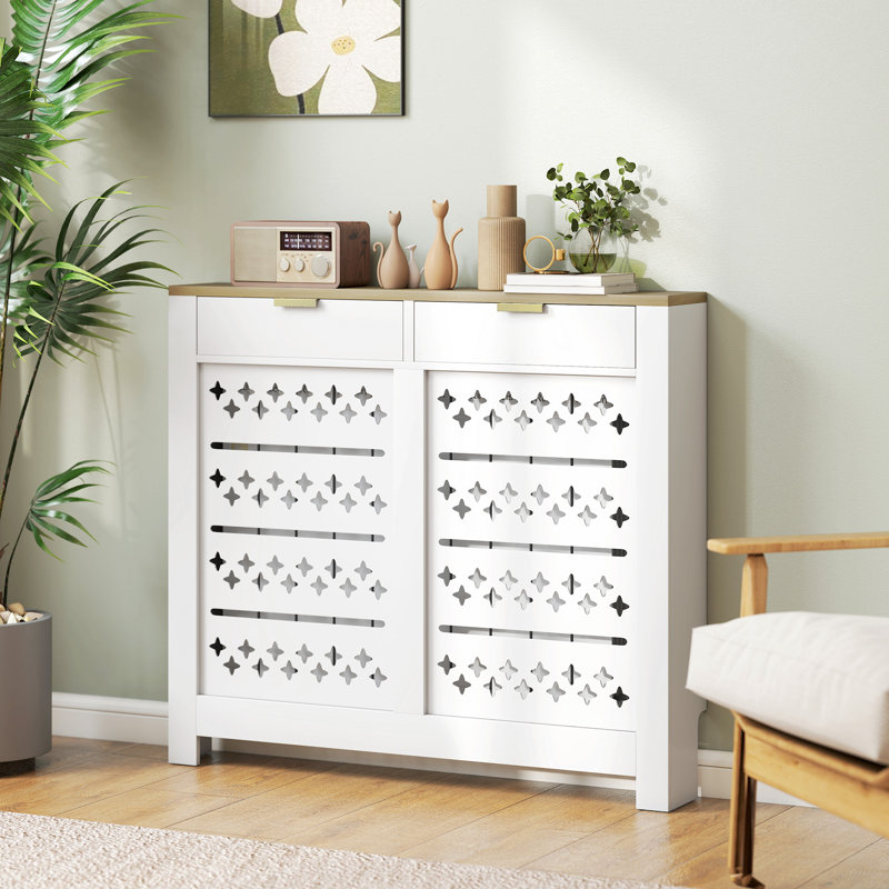 Small Radiator Cover, 37.6"H x 42.5"W x 7.5"D