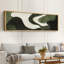 Reproduction d'art sur toile surdimensionnée à motif abstrait texturé abstrait vert Minimalst-106766881-111696479