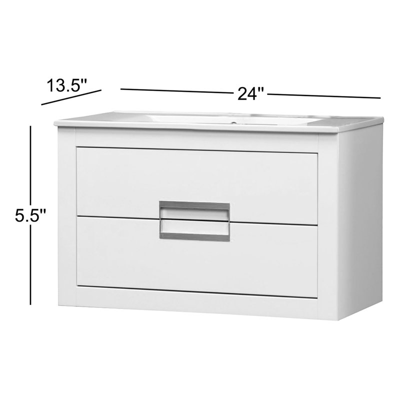 Nova 32'' W Single Vanity, Black/Silver