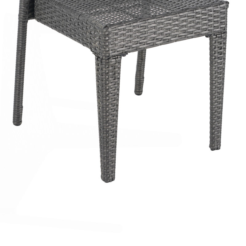 FARLEY STACKING SIDECHAIR,Set Of 2,KD,GREY