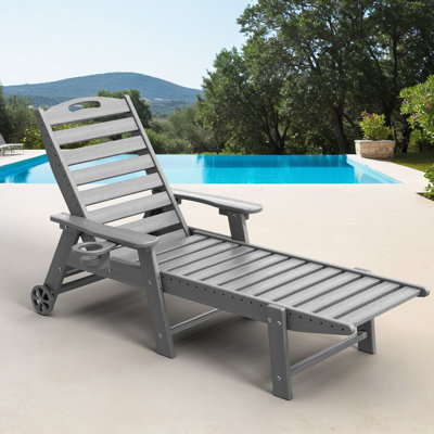 Chaise longue d'extérieur Wheels