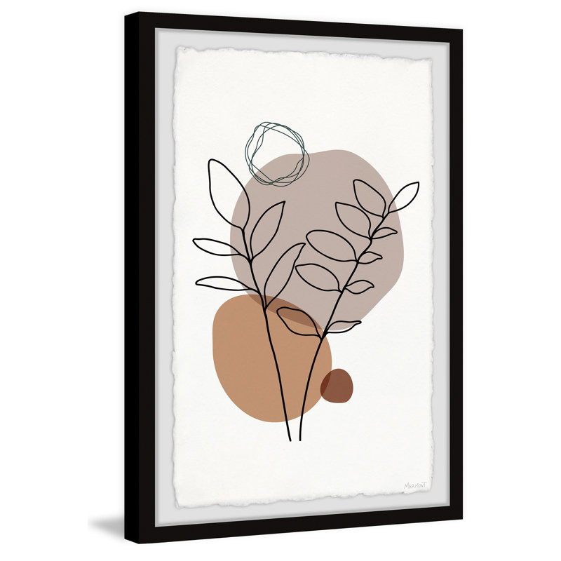 Boulder Plants - Peinture sur cadre, H 24 po x l 16 po x P 1,5 po