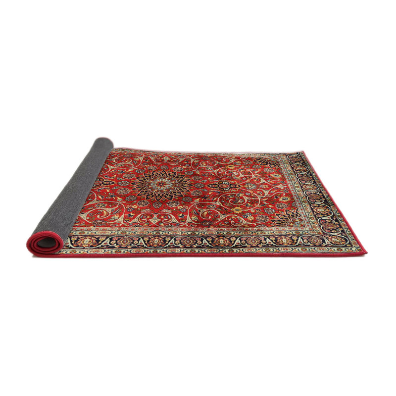 Tapis oriental orange, Rond 5 pi